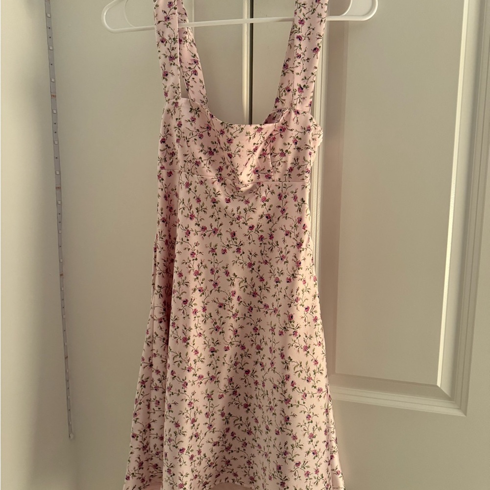 Zara Pink Floral Mini Dress
